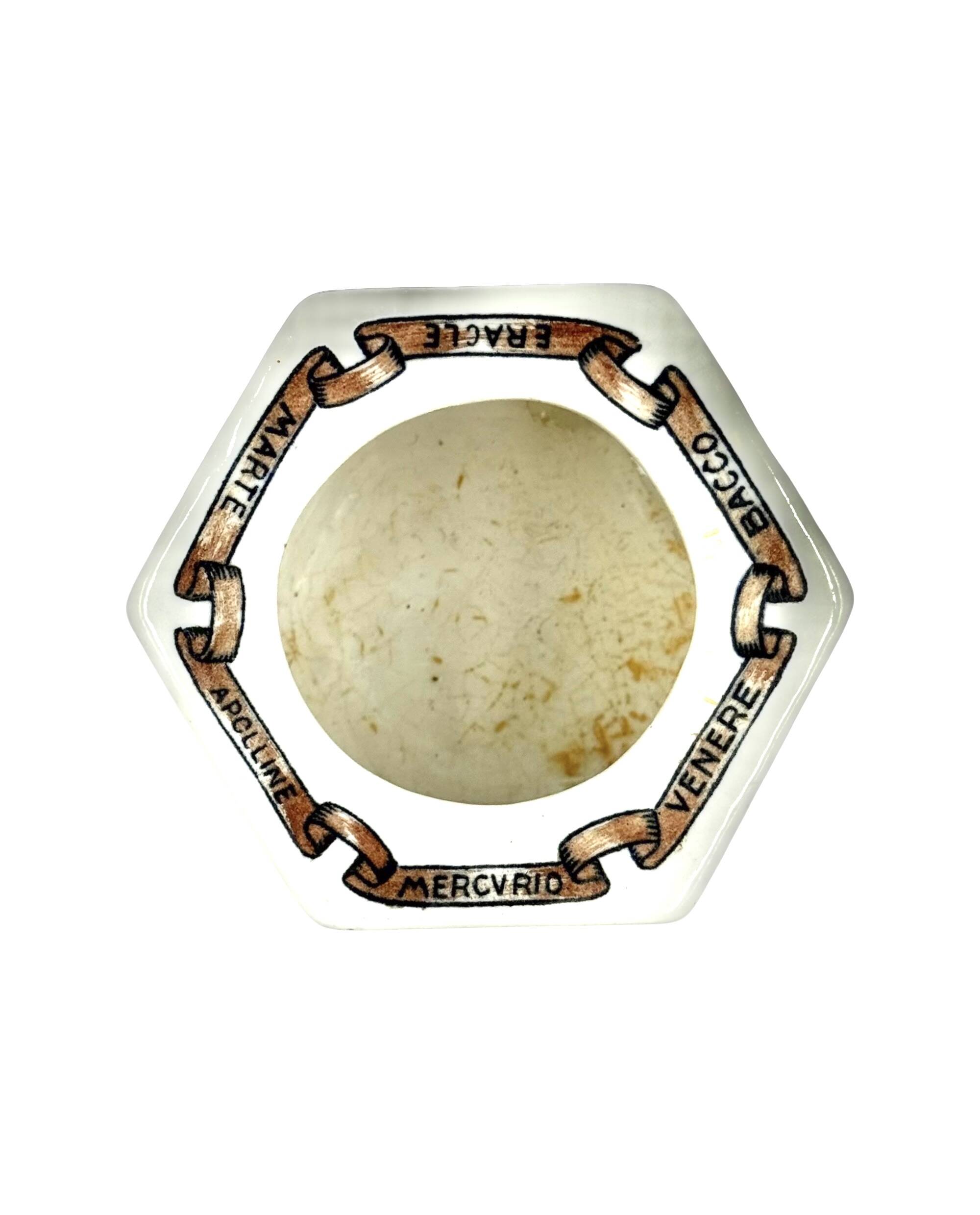 Gio Ponti, "Per scriver classico" ashtray, SC Richard Ginori, Italy 1926
