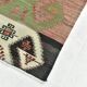 Tapis Kilim géométrique rouge et bleu 112x207 cm SK 35319
