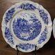 4 vintage Sarreguemines Castle model dessert plates