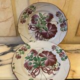 Pair of earthenware dishes