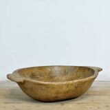 Hand-carved Hungarian dough bowl, circa 1900
