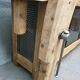 Industrial established furniture two metal doors and 6 wooden drawers