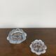 "Lotus" glass candle holder by Holmegaard, Danmark, 1970