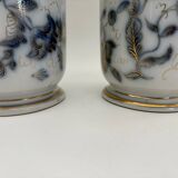 Pair of Bayeux porcelain baluster vases, 19th century