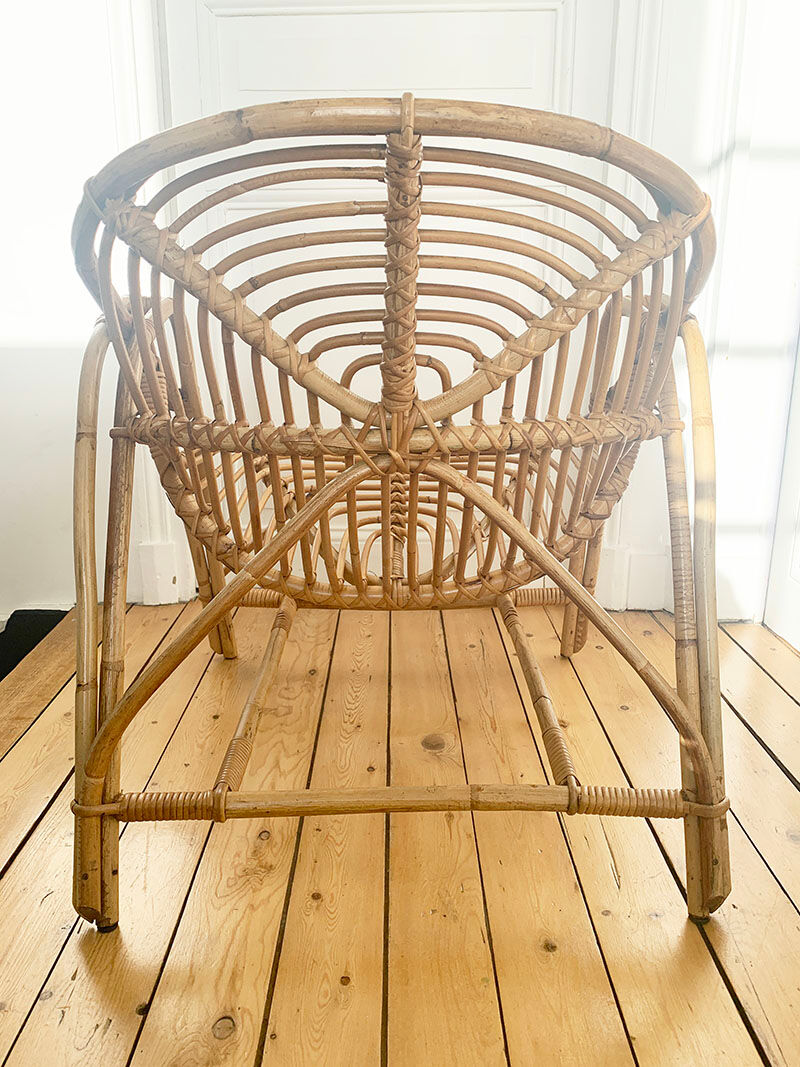 Rattan armchair