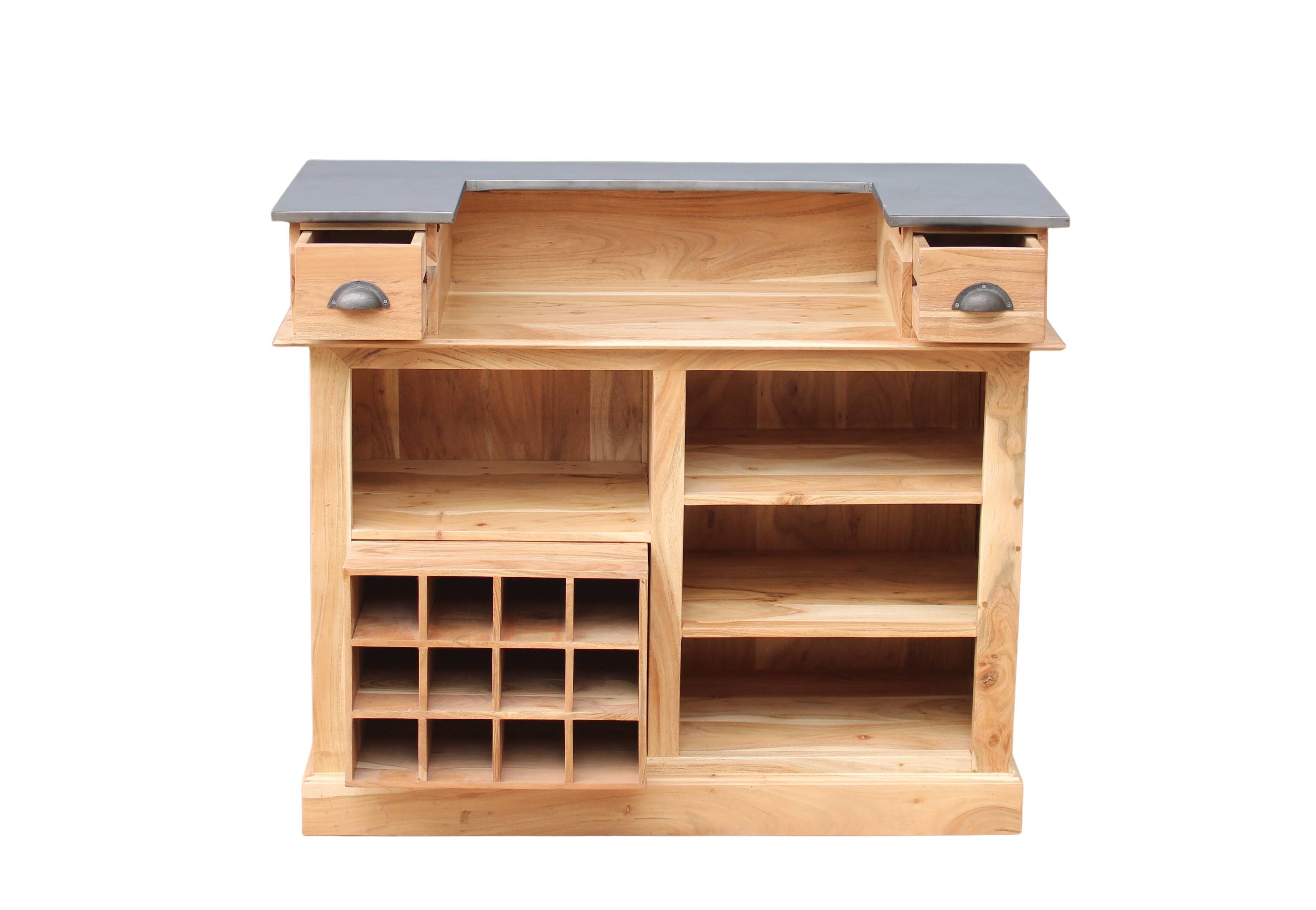 Sells counter bar in solid wood new 120cm