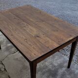 Old rustic farm table, one drawer - 1m30