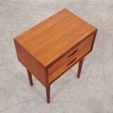 Teak bedside table, Danish design, 1970s, made in Denmark