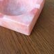 Pink marble ashtray