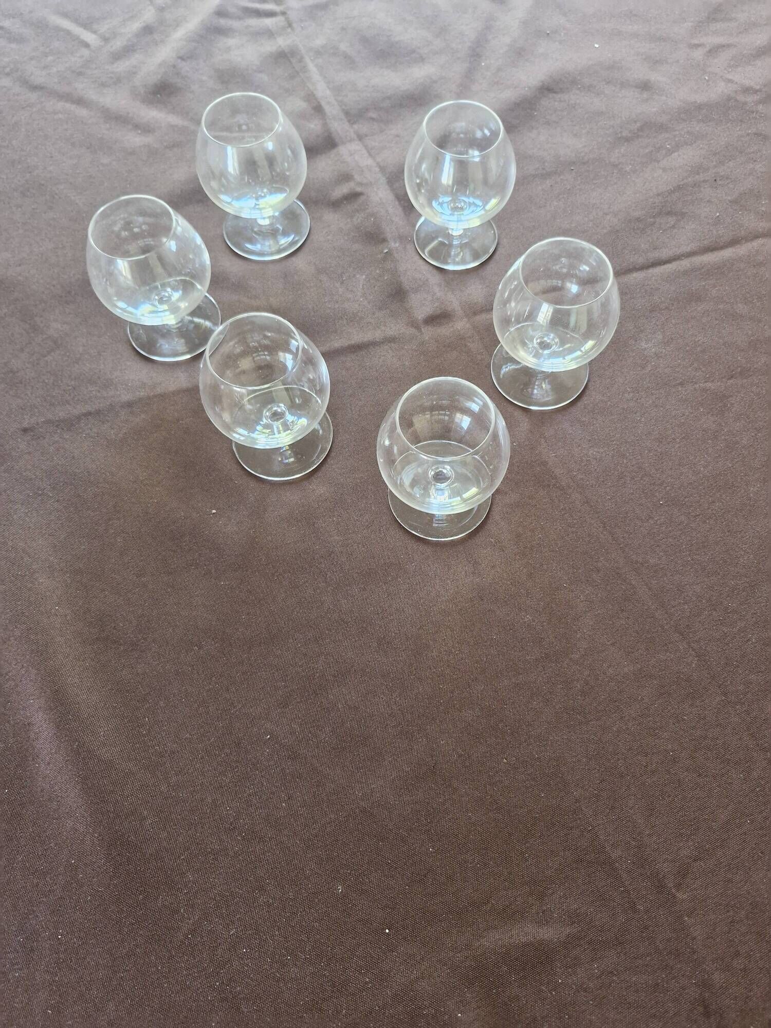 Box of 6 crystal cognac glasses from sèvres –