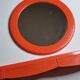 Miroir Syla vintage et étagère de salle de bain, orange, années 70