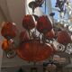 Lustre Vangelis Danai en albâtre et laiton avec 2 appliques