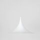 Vintage Semi Pendant Lamp by Fog & Mørup, 47 cm, Danish Mid-Century Design,