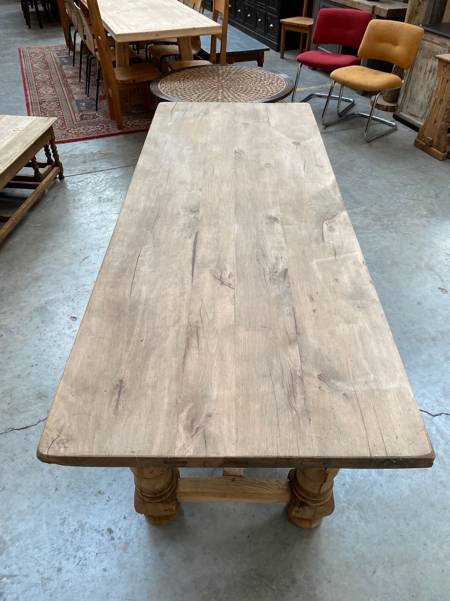 Oak farmhouse table