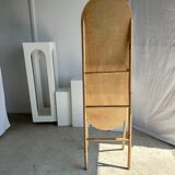 Miroir sur pied en bambou et rotin H:1m80