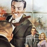 Original poster 1st print of 1965 Golfinger James Bond Sean Connery 120x160 cm