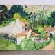 Village with pink roofs, oil on canvas signed Claude Jousset.