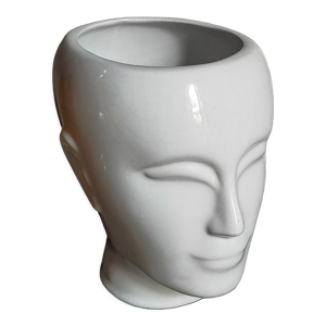 Vase cache-pot tête
