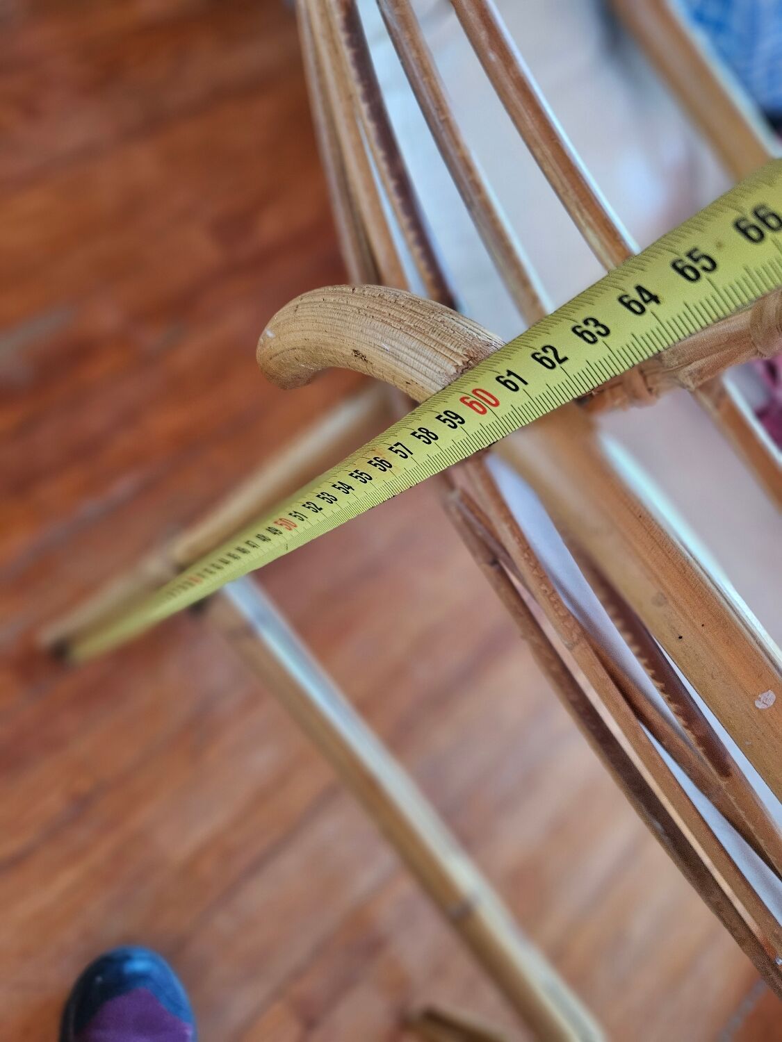 Old bamboo cradle basket