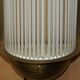 Pair of Art Deco wall sconces in brass and glass by Genet-Michon.