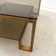Metal and glass coffee table, 1970