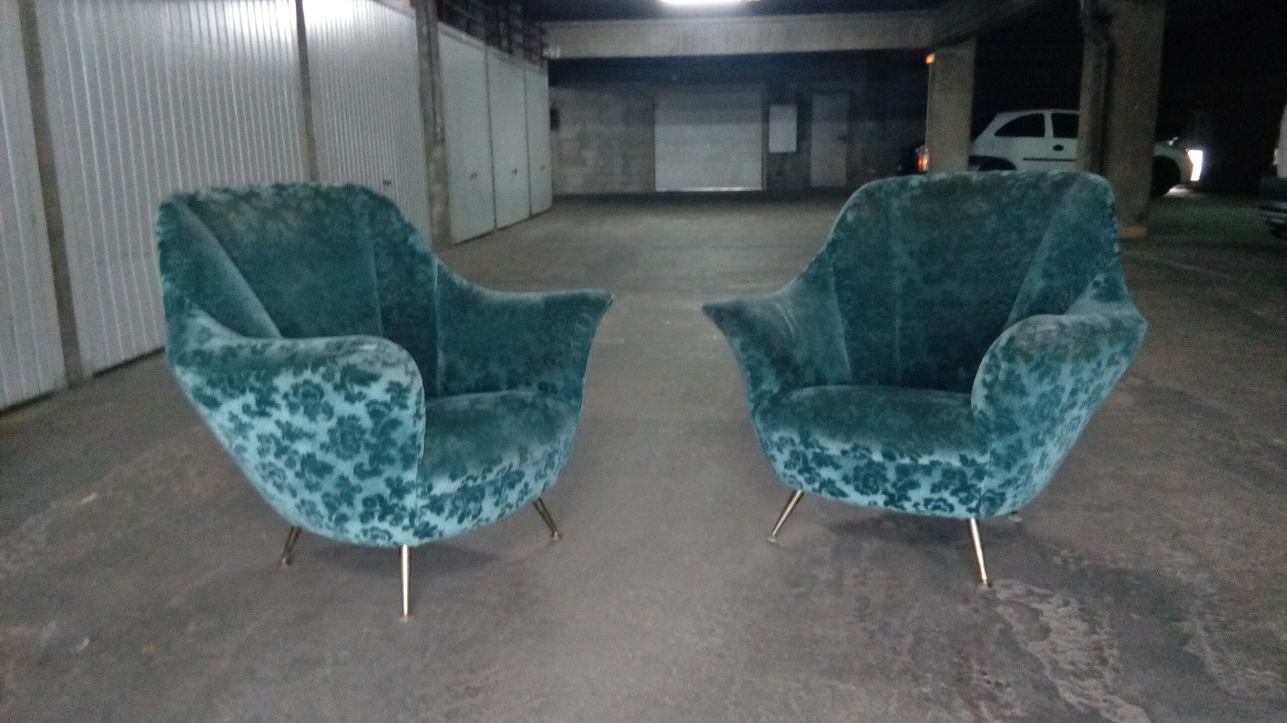 Pair of chairs ico parisi years 50/60