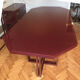 Burgundy Pierre Vandel dining table vintage 1970s
