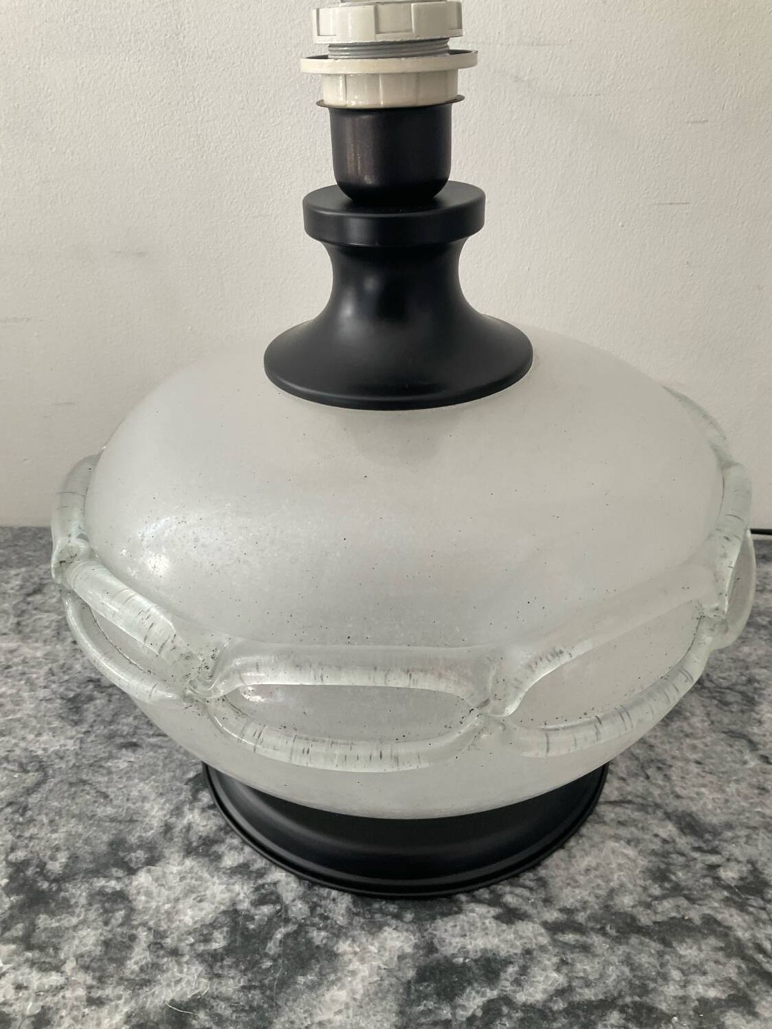 Pied de lampe en pâte de verre Scavo Murano