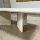 Table basse en travertin - Années 80
