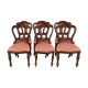 Suite de 6 chaises de style Victorien en acajou