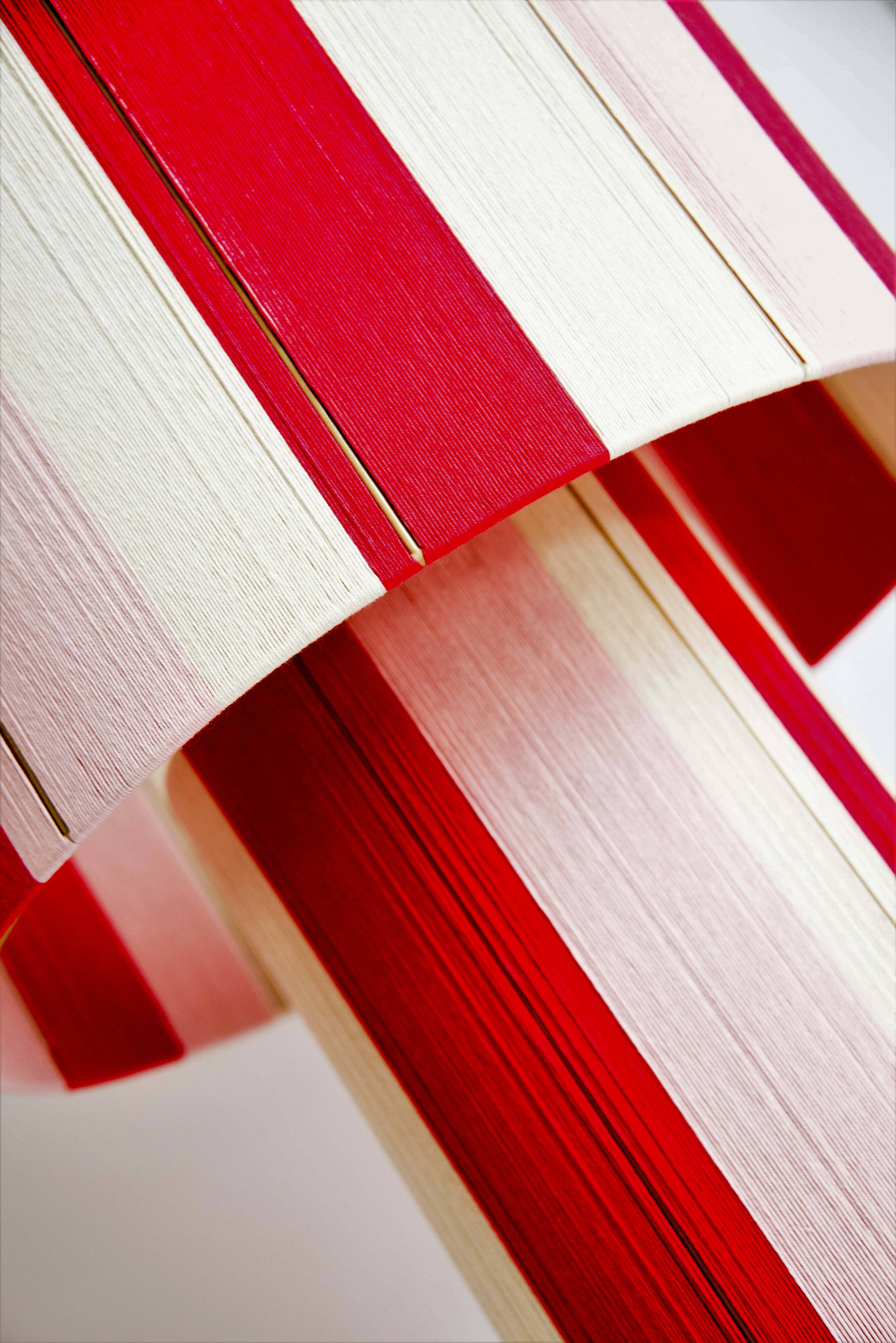 Large table lamp, the Elegante, powder red