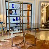 Round glass table 1970