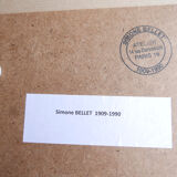 Abstract painting of Simone Bellet, 80s