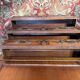 Secretary with drop-leaf in Louis XV style – Solid cherry wood – Chiselled bronze