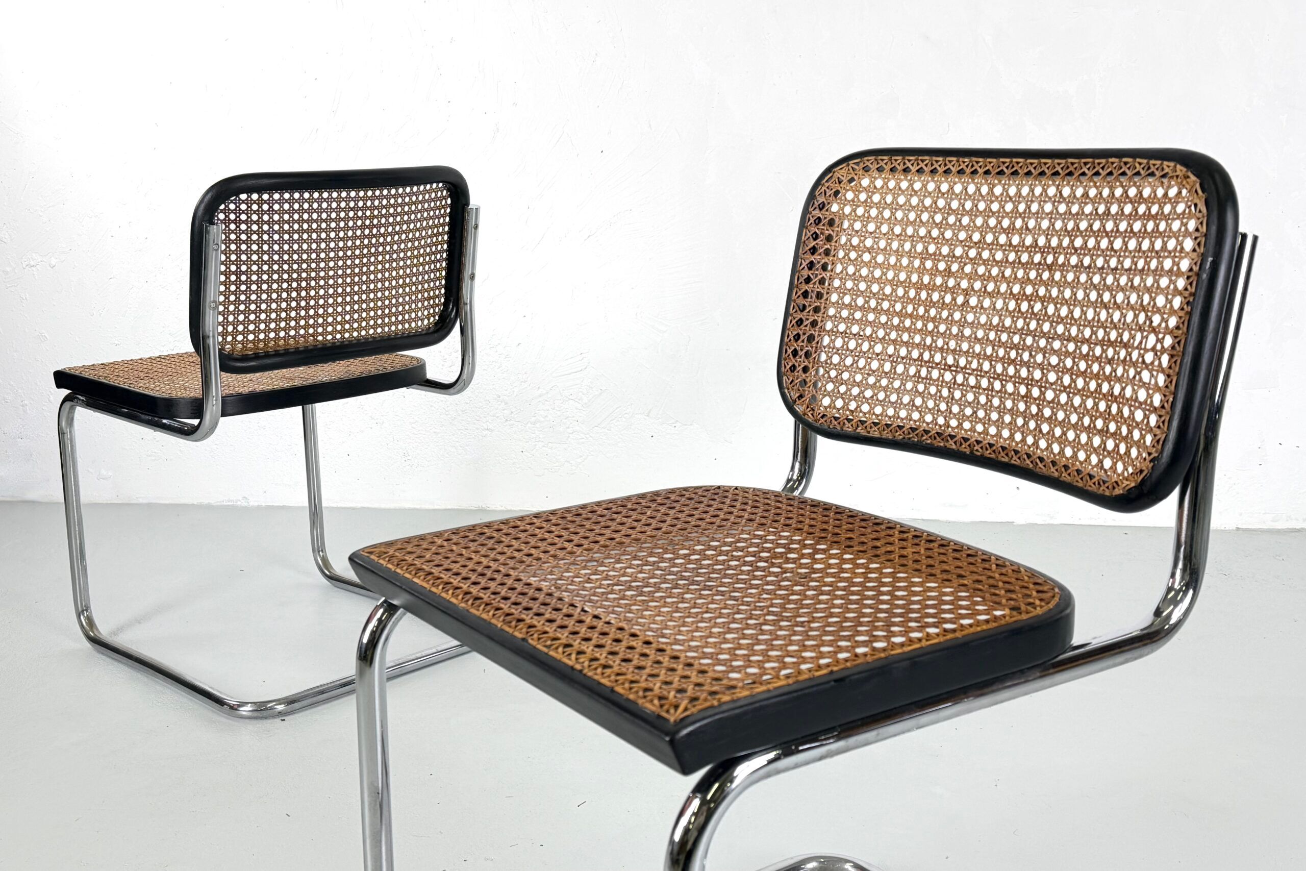 Set of 4 Cesca chairs by Marcel Breuer for Gavina – 1960s