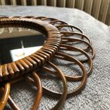 Rattan mirror 42cm