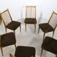 Mid-Century Teak Dining Chairs by WK Möbel, Set of 6, 1960s Design