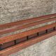 Scandinavian cloakroom coat rack in teak and metal