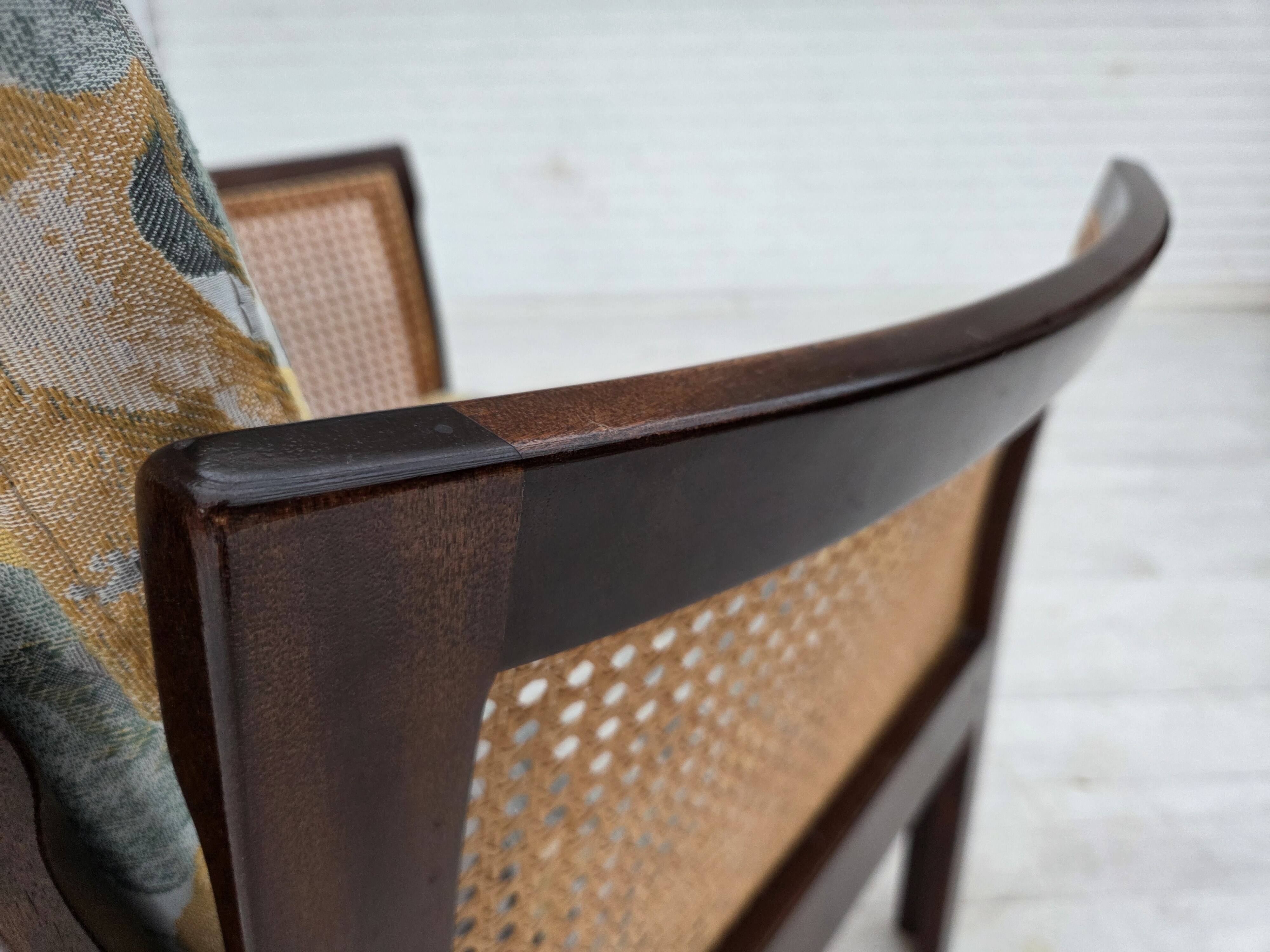 1970s, Danish design by Illum Wikkelsø, armchair model "Plexus", teak wood,