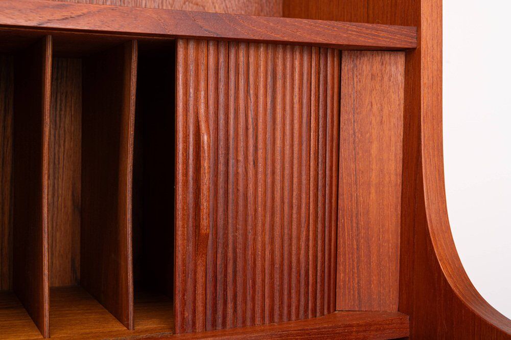 Danish teak bookcase by Johannes Sorth for Nexø, 1960s