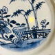 Blue and white porcelain plate from China