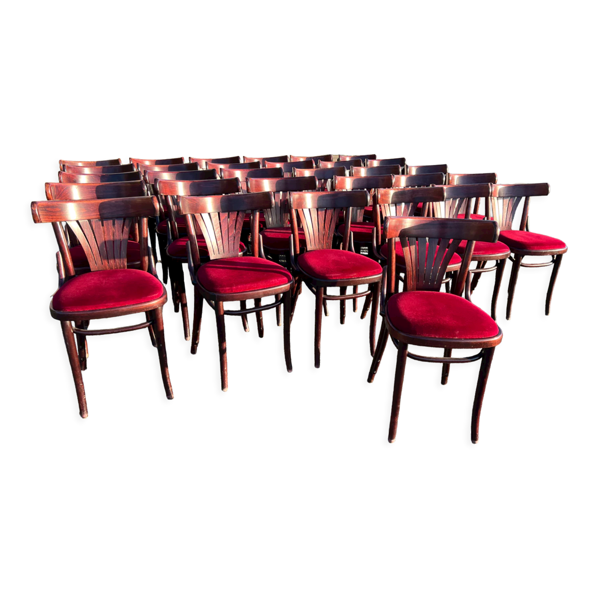 Set of 31 bistro chairs