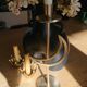 Golden metal moon candlestick