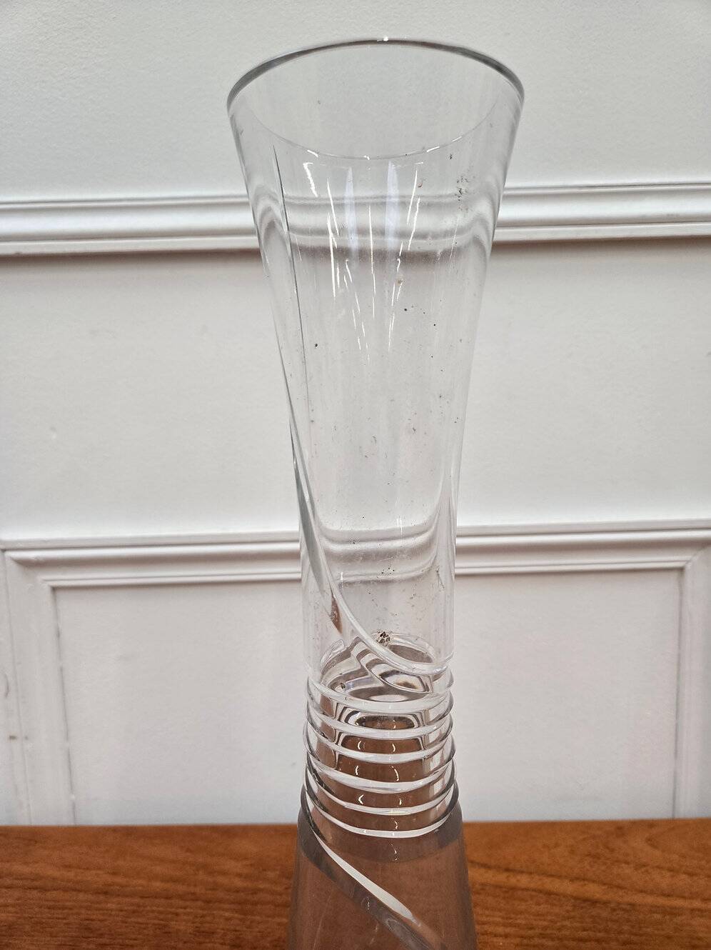 Vase ancien en verre vintage