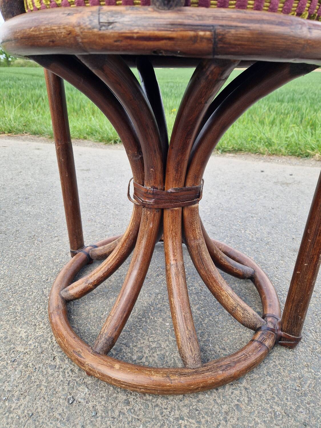 1970s bamboo living room set