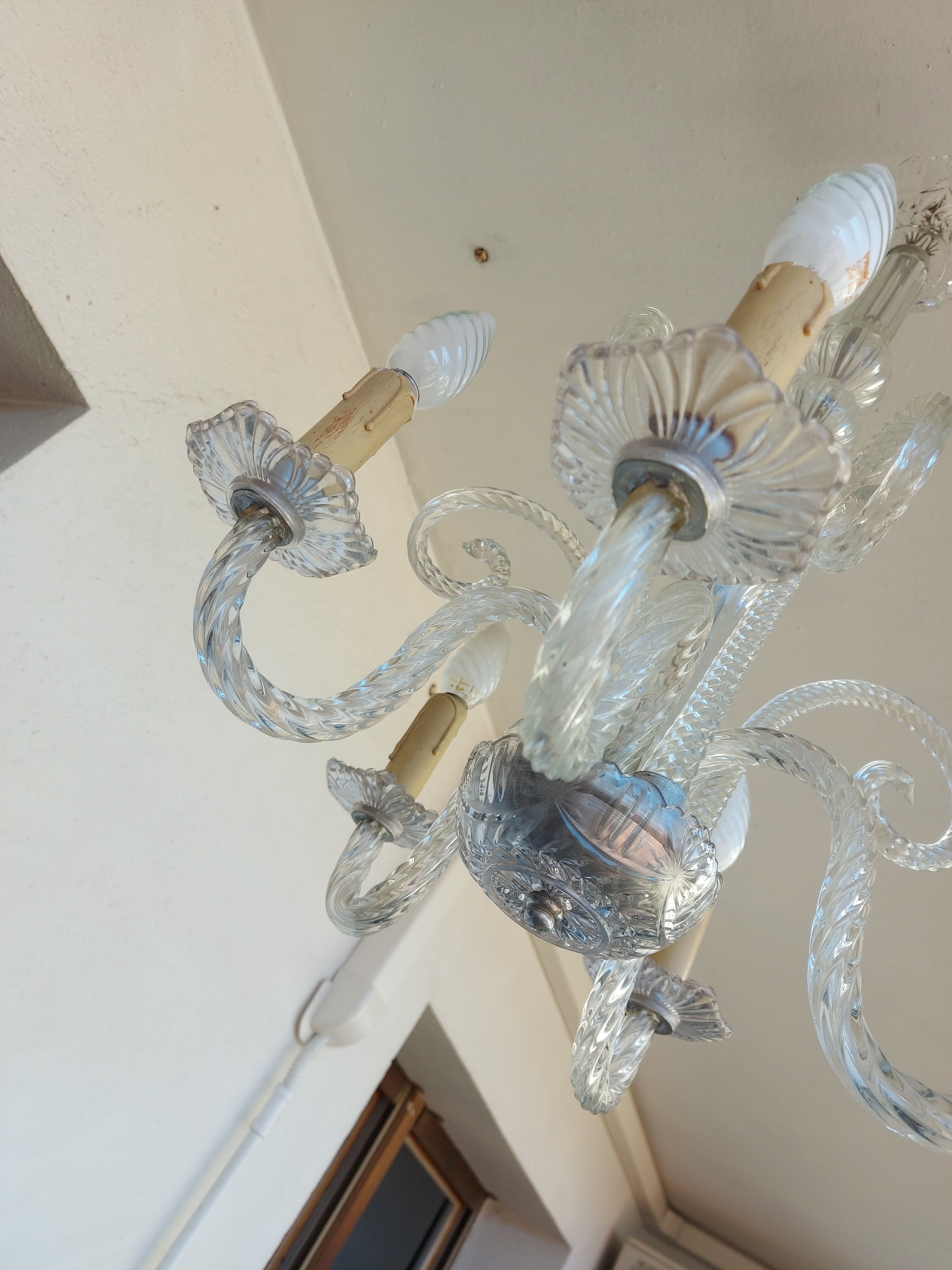 Murano 5-branched chandelier
