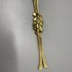 Set of 2 xxl 48cm Floral Brass Wall Light Sconces by C.S. ARTE, Italy 1980s