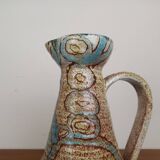 Ceramic pitcher signed Accolay