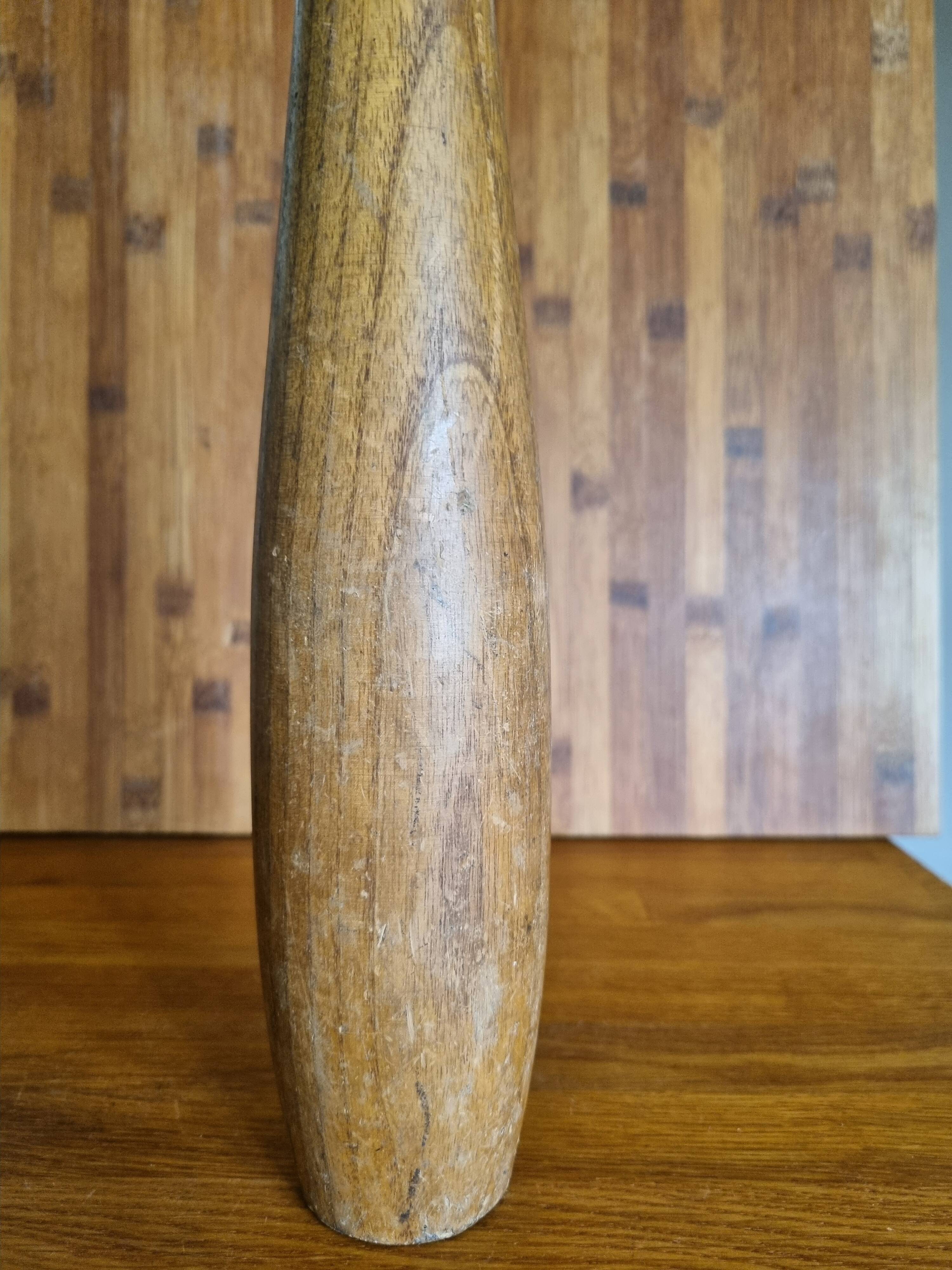 Old wooden juggling pin