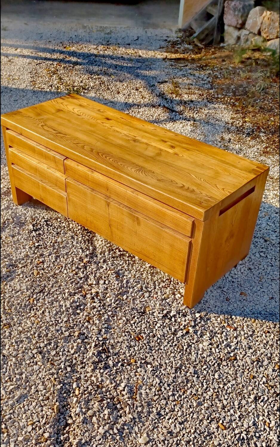 vintage Pierre CHAPO elm sideboard 1950